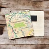 KNYGA Bookshop OS Map Wooden Square Magnet - Brecon Beacons National Park