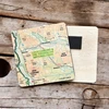 KNYGA Bookshop OS Map Wooden Square Magnet - Loch Lomond and The Trossachs National Park