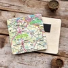 KNYGA Bookshop OS Map Wooden Square Magnet - New Forest National Park