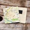 KNYGA Bookshop OS Map Wooden Square Magnet - Northumberland National Park