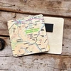 KNYGA Bookshop OS Map Wooden Square Magnet - Yorkshire Dales National Park