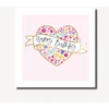 KNYGA Bookshop Pretty Lilly Birthday Floral Heart
