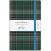 KNYGA Bookshop Queen Elizabeth II Platinum Jubilee Tartan Cloth Large Notebook