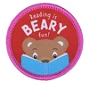 KNYGA Bookshop Reading is Beary Fun Sew On Patch