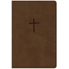 KNYGA C. S. B. Bibles CSB Bibles by Holman CSB Compact Bible, Brown LeatherTouch, Value Edition