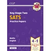 KNYGA Cgp Books KS2 Maths &amp; English Year 6 SATS Practice Papers: Pack 1 - for 2026 (with free Online Extras)