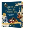KNYGA Editors of Chartwell Books Butterflies, Bees &amp; Dragonflies Coloring Book, Over 150 Pages of Natural Beauty to Color with Beautiful Sprayed Edges - Over 150 Pages of Beautiful Botanicals to Color