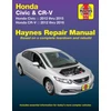 KNYGA Haynes Publishing Honda Civic (12-15) &amp; CR-V (12-16) Haynes Manual (USA), 2012-16