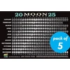 KNYGA Kim Long 2025 Moon Calendar Card (5 pack), Lunar Phases, Eclipses, and More!