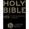 KNYGA New International Version NIV Larger Print Personal Juodas Leather Bible