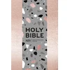 KNYGA New International Version Staff NIV Pocket Rose Gold Terrazzo Soft-tone Bible with Zip