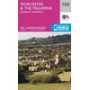 KNYGA Ordnance Survey Worcester &amp; the Malverns, Evesham &amp; Tewkesbury