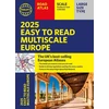 KNYGA Philips Maps 2025 Philip's Easy to Read Multiscale Road Atlas of Europe, (A4 paperback with flaps)