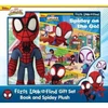 KNYGA Pi Kids Disney Junior Marvel Spidey and His Amazing Friends: Spidey on the Go! First Look and Find Book Box and Plush Gift Set
