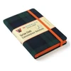 KNYGA POCKET 9CM X 14CM Waverley (M): Juodas Watch Tartan Cloth Commonplace Notebook