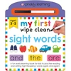 KNYGA Roger Priddy My First Wipe Clean Sight Words, A fun early-learning book for kids to practise reading and writing high-frequency words