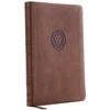 KNYGA Thomas Nelson KJV Holy Bible: Thinline Youth Edition, Brown Leathersoft, Raudona Letter, Comfort Print: King James Version