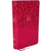 KNYGA Thomas Thomas Nelson Nelson Thomas NKJV, End-of-Verse Reference Bible, Personal Size Large Print, Leathersoft, Rožinė, Raudona Letter, Comfort Print: Holy Bible, New King James Version