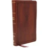 KNYGA Thomas Thomas Nelson NKJV, End-of-Verse Reference Bible, Personal Size Large Print, Leathersoft, Brown, Raudona Letter, Comfort Print, Holy Bible, New King James Version