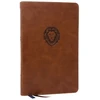 KNYGA Thomas Thomas Nelson NKJV, Thinline Bible Youth Edition, Leathersoft, Brown, Raudona Letter, Comfort Print, Holy Bible, New King James Version