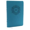 KNYGA Thomas Thomas Nelson NKJV, Value Thinline Bible, Large Print, Turquoise Leathersoft, Raudona Letter, Comfort Print
