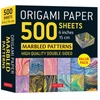KNYGA Tuttle Tuttle Publishing Origami Paper 500 sheets Marbled Patterns 6" (15 cm)