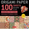 KNYGA Tuttle Tuttle Studio Origami Paper 100 sheets Kimono Patterns 8 1/4" (21 cm)