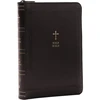 KNYGA Zondervan Publishing KJV Holy Bible: Compact with 43,000 Cross References, Juodas Leathersoft with zipper, Raudona Letter, Comfort Print: King James Version