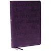 KNYGA Zondervan Publishing KJV Holy Bible: Large Print with 53,000 Cross References, Violetinė Leathersoft, Raudona Letter, Comfort Print (Thumb Indexed): King James Version (Verse Art Cover Collection)