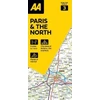 KNYGA Bookshop AA Road Map Paris &amp; The North