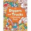 KNYGA Chris Dickason Diggers and Trucks Colouring Book