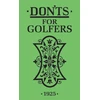 KNYGA Bookshop Don'ts for Golfers