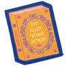 KNYGA Bookshop Eat Sleep Read Repeat Sew On Patch
