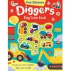 KNYGA Bookshop Felt Stickers Diggers Play Scene Book