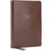 KNYGA Bookshop Kingdom Life Bible: Joining God's Mission to Save the World (NKJV, Brown Leathersoft, Raudona Letter, Comfort Print)