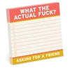 KNYGA Bookshop Knock Knock Actual Fuck Sticky Notes (4 x 4-inches)