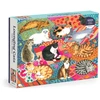 Dėlionė Bookshop Lounging Cats 1000 Piece Puzzle
