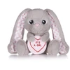 KNYGA Bookshop Love Hearts 7" Baby Girl Bunny Plush Gift