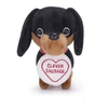 KNYGA Bookshop Love Hearts 7" Clever Sausage Dog Plush Gift