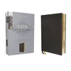 KNYGA Bookshop NASB, Personal Size Bible, Large Print, Genuine Leather, Calfskin, Juodas, Raudona Letter, 1995 Text, Comfort Print