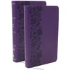 KNYGA Bookshop NKJV Personal Size End-of-verse Reference Bible with Journal SET, Violetinė Leathersoft, Comfort Print