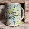 KNYGA Bookshop OS Map Ceramic Mug - Snowdonia National Park