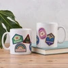 KNYGA Bookshop Patches Sticker Mug