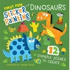 KNYGA Edward Miller First Fun Sticker Painting: Dinosaurs, 12 Colorful Scenes to Create