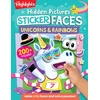 KNYGA Highlights Hidden Pictures Sticker Faces: Unicorns &amp; Rainbows