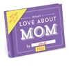 KNYGA Knock Knock What I Love about Mom Book Fill in the Love Fill-in-the-Blank Book &amp; Gift Journal