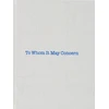 KNYGA Louise Bourgeois: To Whom It May Concern