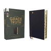 KNYGA Mohler, Jr., R. Albert NASB, The Grace and Truth Study Bible (Trustworthy and Practical Insights), Leathersoft, Navy, Raudona Letter, 1995 Text, Thumb Indexed, Comfort Print