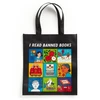 KNYGA Mudpuppy I Read Banned Books Reusable Shopping Bag