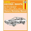 KNYGA Opel Ascona &amp; Manta (B Series) (Sept 75 - 88) Haynes Repair Manual